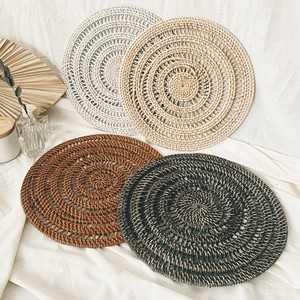 Eco Friendly Handmade Woven Braided Bamboo Rattan Cup Placemat From Vietnam Cheap Price High Quality Best Selling - Product Image 3