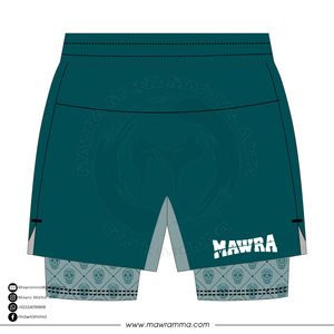 Men’s Gym Training Shorts 2-in-1 MMA Fight Shorts with Compression Layer Lightweight Breathable Fitness Running Shorts - Product Image 6
