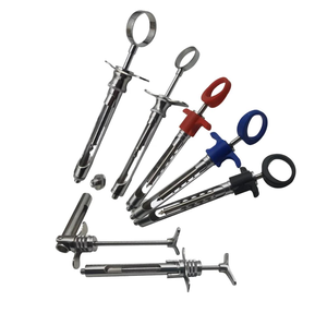 Jeringa Dental de Metal para Inyección, Jeringa de Acero Inoxidable para Anestesia Dental, Jeringa Dental de Aspiración - Product Image 1