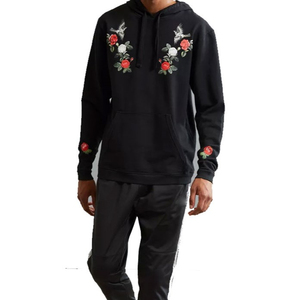 เสื้อฮู้ดดี้ผู้ชายปักลาย OEM ระบายอากาศได้ดี สวมใส่สบาย ผ้าฝ้าย 100% ทรงโอเวอร์ไซส์ สไตล์สตรีทแวร์ MOQ ต่ำ ราคาขายส่ง - Product Image 1