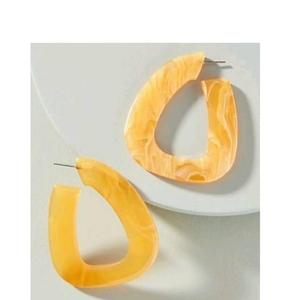 Pendientes Colgantes de Resina Verde Geométrica, Pendientes de Gotas Chapados en Oro para Mujer, Joyería de Moda - Product Image 4