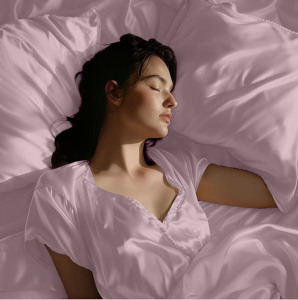 Luxury <b>Blush</b> <b>Pink</b> Satin Bedsheet <b>Set</b> With Silky Pillowcases Elegant Soft Bedroom <b>Bedding</b> Collection Decor - Product Image 2