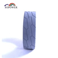 Roue de rechange ITECO IT12122, numéro de pièce 83809009, nouvelle roue en caoutchouc massif pour nacelle élévatrice, pneu non marquant 406x125