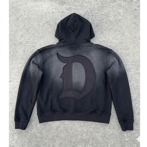Sudadera con Capucha Bordada 100% Algodón OEM, Tejido de 220g, Transpirable, Corte Regular, Unisex, Tallas S-3XL, para Uso Casual - Product Image 2