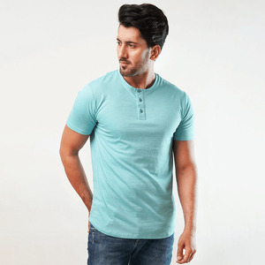 Custom casual <b>short</b> <b>sleeve</b> <b>henley</b> t-shirt plain cotton slim fit top direct wholesale supplier bulk manufacturing - Product Image 6