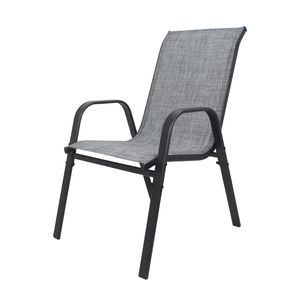 Sedie Ergonomiche da Esterno per Patio con Seduta Larga in Tessuto Teslin, Capacità di Carico 350 Libbre, Telaio in Metallo Impermeabile e Antiruggine - Product Image 5