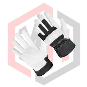 Gants de travail en cuir de chèvre pour hommes et femmes, durables, flexibles, anti-coupure, pour la lutte contre les incendies, respirants, longueur 26 cm - Product Image 4