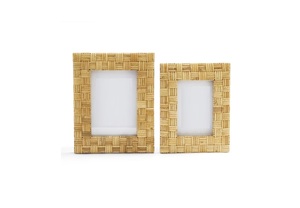 Cadre photo en rotin sur mesure, cadre photo en rotin tressé, cadre photo en rotin naturel, prix de gros direct usine - Product Image 2