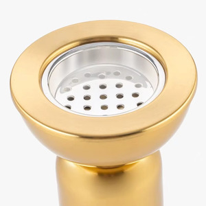 Sofisticado Quemador de Incienso de Metal con Acabado Dorado Cepillado, Diseño Minimalista de Pilar para Fragancia de Lujo en el Hogar y Decoración de Mesa - Product Image 4
