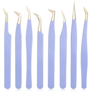 แหนบต่อขนตาปลายเรียบ 135 มม. ทำจากสแตนเลสคุณภาพสูง สำหรับต่อขนตา - Product Image 1