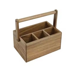 Most Selling Design Wooden Cutlery Holder Cutlery Holder for Kitchenware <b>Caddy</b> - Product Image 5