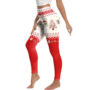 Warm <b>Women</b> <b>Christmas</b> <b>Legging</b> With Soft Inner Feel And Stretchable Material <b>For</b> Cold Weather Activities <b>Christmas</b> <b>Legging</b> - Product Image 1