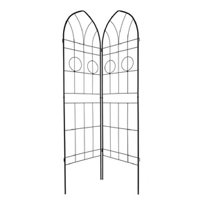 En tendencia: Enrejado de jardín de hierro hecho a mano, perfecto para patios de casas de campo y soporte vertical para plantas, tamaño y forma personalizables. - Product Image 4