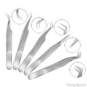 Juego de Pinzas para Pestañas Profesionales en Oro Rosa, Acero Inoxidable de Precisión, Punta Suave, Logotipo Personalizado para Extensión de Pestañas, Herramientas de Belleza - Product Image 5