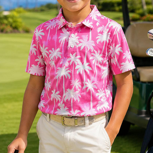Polos de Golf Clásicos para Jóvenes, Corte Atlético, Tacto Suave, Material de Secado Rápido, para Golf al Aire Libre, Estilo Cómodo para el Día a Día - Product Image 2