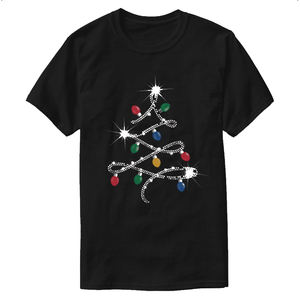 T-shirt unisexe respirant avec impression numérique par transfert thermique, logo personnalisé, tee-shirt en coton épais pour homme avec strass - Product Image 5