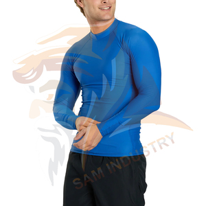 Camiseta de Compresión Ligera de Alta Calidad, Manga Larga, Secado Rápido, Transpirable, Anti-UV, con Spandex/Nylon en la Parte Delantera - Product Image 4