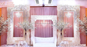 Paneles Decorativos para Escenarios de Bodas Indias, Diseño de Puerta Elegante, Paneles para Escenarios de DJ, Decoración Nocturna para Bodas, Estilo Estadounidense - Product Image 3