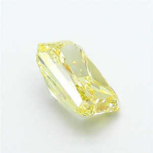 Radiant Cushion Cut Intense Yellow Lab Grown Diamond CVD Certified Loose Gemstone Luxury Sparkle For Bespoke Fine Jewelry Design - Product Image 3