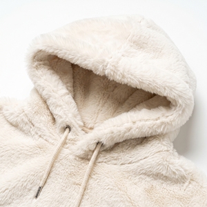 <b>Women's</b> Winter Faux Fur Pullover Hoodie Fluffy Luxurious Casual Warm <b>Sweater</b> OEM ODM Wholesale Factory Custom Logo - Product Image 5