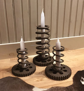 Cast Iron Antique Design Tableware Candle Holders Vintage Look Italian Design Candle <b>Stick</b> Home Decor Party T-<b>light</b> Holder - Product Image 2