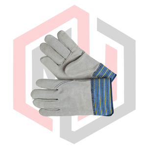 ถุงมือหนังฟอกโครเมียมแบบสั้น สำหรับงานทั่วไป ป้องกันการบาด ป้องกันสารเคมี ป้องกันความร้อน กันลื่น ปรับขนาดได้ - Product Image 4