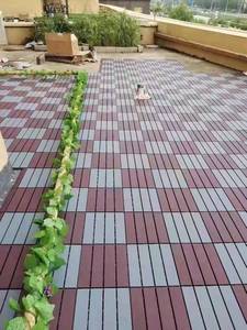 Dalles de terrasse écologiques en composite bois-plastique pour jardin, balcon, patio, dalles de terrasse extérieures en WPC à emboîtement, dalles DIY - Product Image 4