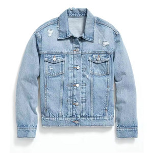 Nouvelle veste en jean tendance pour femme avec logo personnalisé, coupe moderne, parfaite pour un style décontracté et un look quotidien sans effort. - Product Image 1