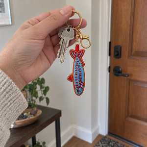 Elegant Beaded Key Chain Handmade Bag Charm with Colorful Embroidery for Women Girls Handbags Backpacks and Fashion Accessories - Product Image 6