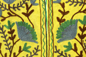 Gilet sans manches pour femme, veste en velours brodée à la main avec un look vintage, vestes courtes - Product Image 4