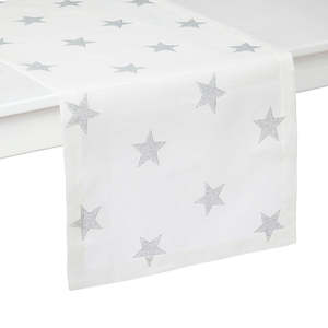 Chemin de table classique « Nuit étoilée » au design élégant, en mélange durable de polyester et de lin, résistant aux taches et lavable pour la décoration intérieure - Product Image 1