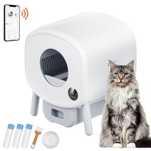 Lettiera Intelligente per Gatti da 76L con Rimozione Odori, Lettiera Automatica XL Autopulente, Ampio Spazio, Sacchetti per Rifiuti per Animali Domestici - Product Image 1