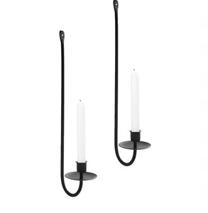 เชิงเทียนติดผนังโลหะสำหรับตกแต่งห้องนั่งเล่นและห้องนอน - Product Image 2