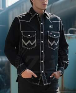 Chemise de soudage en coton respirant à carreaux ignifuge CAT2 pour hommes ZUNEZI, résistance à la chaleur 300-500°C, coutures soudées, pack respirateur - Product Image 6