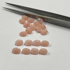 Quartz de goyave rose naturel fait à la main coupe ovale pierre précieuse en vrac AAA Grade 10mm x 12mm pierre de meilleure qualité pour de superbes bijoux - Product Image 3