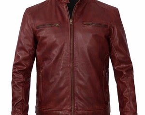 Chaqueta de Cuero para Hombre, Impermeable, Cortavientos, Transpirable, Estilo Urbano, Ajuste Cómodo, Prenda Exterior Duradera, Venta al Por Mayor - Product Image 2