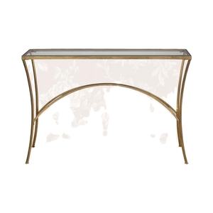 Tables basses en fer métallique et Console Tables de vente à chaud dorées encadrées de dessus en métal Table élégante pour la maison utilisation d'hôtel - Product Image 1