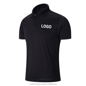 Logotipo bordado personalizado de los hombres de golf para camiseta de polo transpirable en blanco Jersey patrón sólido poliéster algodón Golf camiseta - Product Image 5