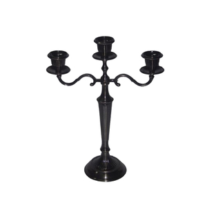 Metal Pillar Candles Holders Metal Candelabra Wholesale 5 Arm Silver <b>Tall</b> Glass Candelabra Wedding Table Centerpieces Decoration - Product Image 3