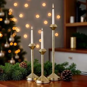 Luxury Gold Metal Taper Candle <b>Holder</b> Modern <b>Brass</b> <b>Candlestick</b> Stand Decorative Table Candle <b>Holder</b> for Home Wedding Decoration - Product Image 6