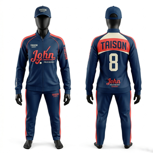 Women Field Hockey Track Suit 290 GSM <b>Brushed</b> Poly Knit Purple White Gold Chevron Panel Custom Screen Print Sublimation Set - Product Image 4