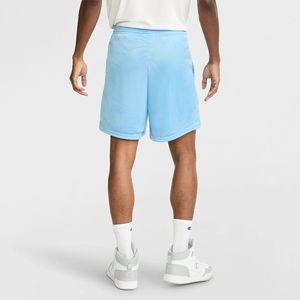Shorts de basketball personnalisés pour hommes 2026 en maille noire avec bandes blanches et poches zippées – Idéal pour la gym et le sport - Product Image 5
