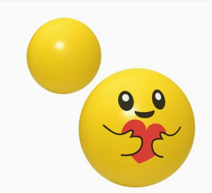 Yellow <b>Exercise</b> Ball with Mickey Mouse Style <b>Face</b> AntiBurst EPP Material for Fitness Training - Product Image 5