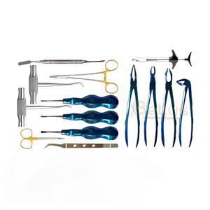 Kit de Pinzas de Extracción Dental Veterinaria, Acero Inoxidable Alemán, Certificado CE ISO, Herramientas Reutilizables y Autoclavables - Product Image 2