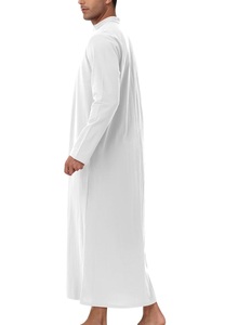 Nouvelles Thobes Élégantes et Respirantes, Broderie Personnalisée, Longueur Ras du Sol, pour Robes Islamiques de Dubaï, Turques et Qatariennes - Product Image 3