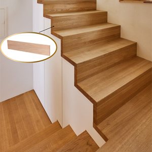 Custom EFS Eco-Friendly Safe Rubber Wood Stair Tread & Parts with 5+ Year Warranty Traditional Design for Indoor Stairs - Product Image 4
