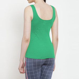 Débardeurs d'été pour femmes, en coton côtelé, à motif personnalisé, sans manches, col rond, dos nageur, pour le sport, la course et les activités décontractées en extérieur - Product Image 6