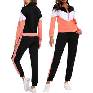 Conjunto Deportivo 2 en 1 para Mujer, Chaqueta con Cremallera de Manga Larga y Bolsillos Laterales, Pantalones Deportivos para Correr, Ropa de Invierno - Product Image 5