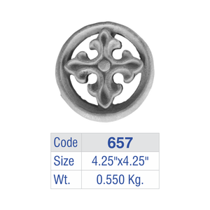 Fleur De Lis Aluminum Balcony Railing Panel Cast <b>Iron</b> Openwork Rim Fence Insert Luxury Villa Guardrail Cruciform Crest Medallion - Product Image 6