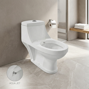 WC monobloc en céramique moderne de luxe avec chasse d'eau double, design écologique, couleur blanche, fixation au sol, chaise de toilette sanitaire - Product Image 5